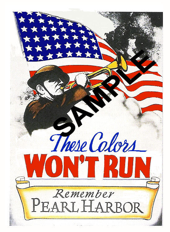 Modal Additional Images for 1941 WW2 These Colors won't run windshield Sticker